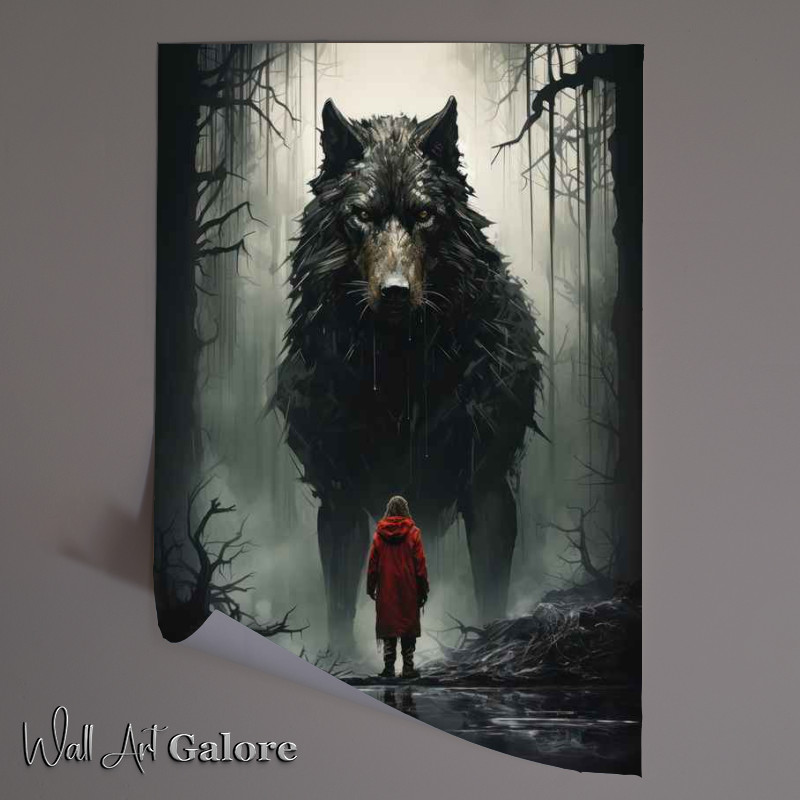 Buy Unframed Poster : (Riding hood meeting her protector)