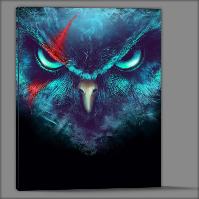 Buy Canvas : (The Fearsome Owl In Blue)