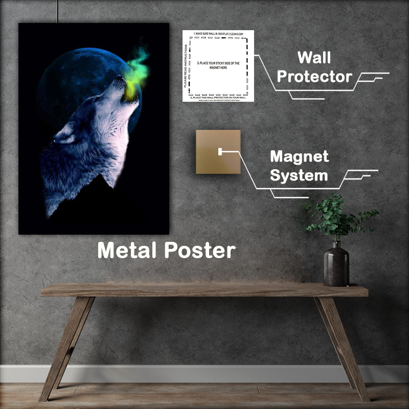 Buy Metal Poster : (Wolfs Wail)