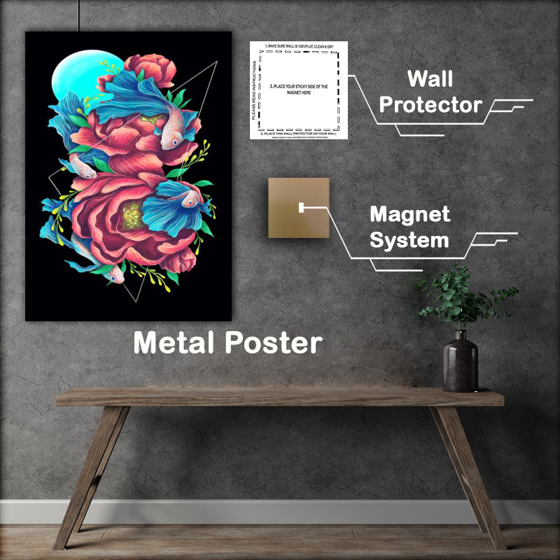 Buy Metal Poster : (colours of the deep)