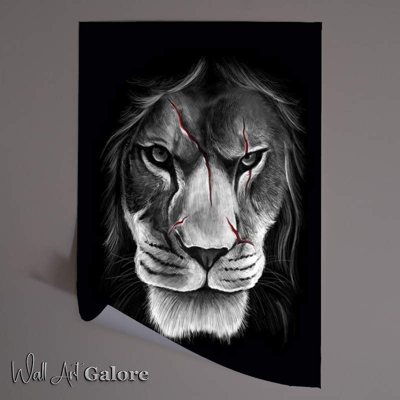 Buy Unframed Poster : (scarface lion)