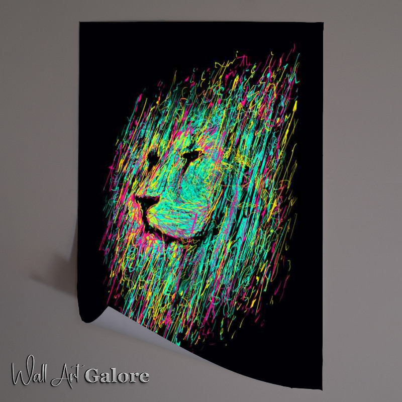 Buy Unframed Poster : (unfinished lion)