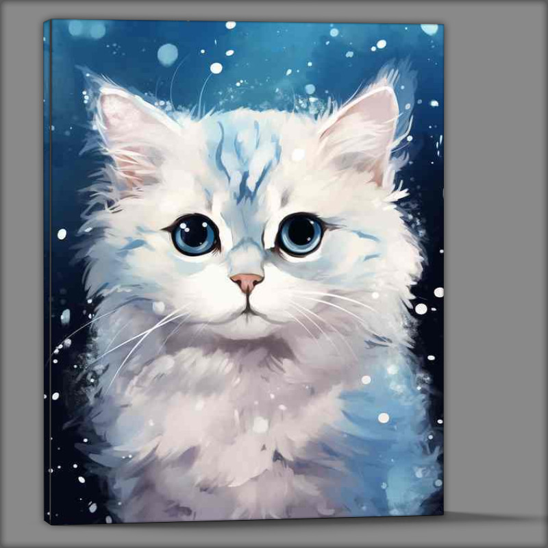 Buy Canvas : (Art Depicting Cats with Natural Embellishments)
