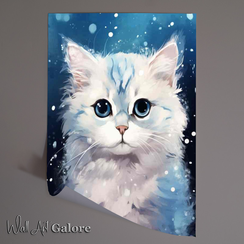 Buy Unframed Poster : (Art Depicting Cats with Natural Embellishments)