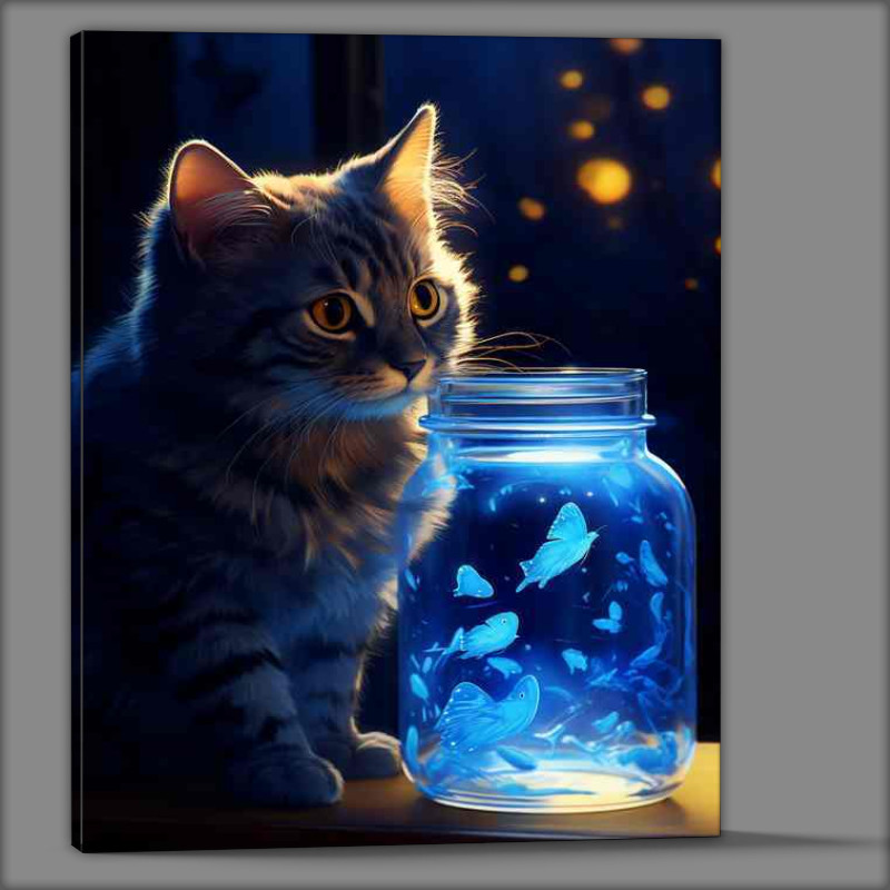 Buy Canvas : (Cats Finding Solace Amidst Natures Embrace)
