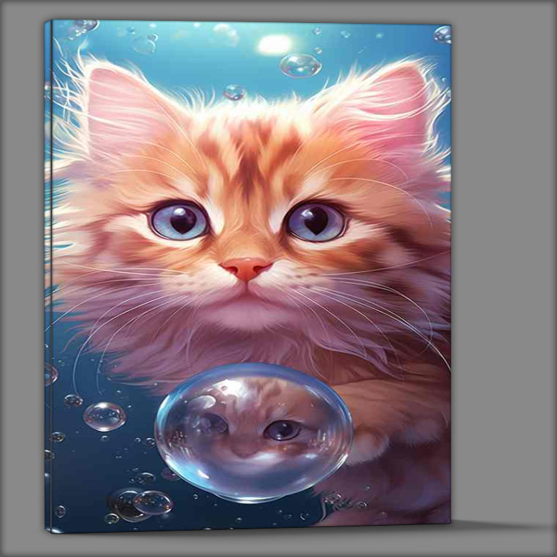 Buy Canvas : (Dewy Dreams Water Droplet Cats)