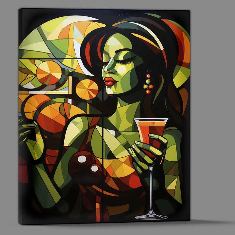 Buy Canvas : (Mosaic Masks Colorful Chaos)