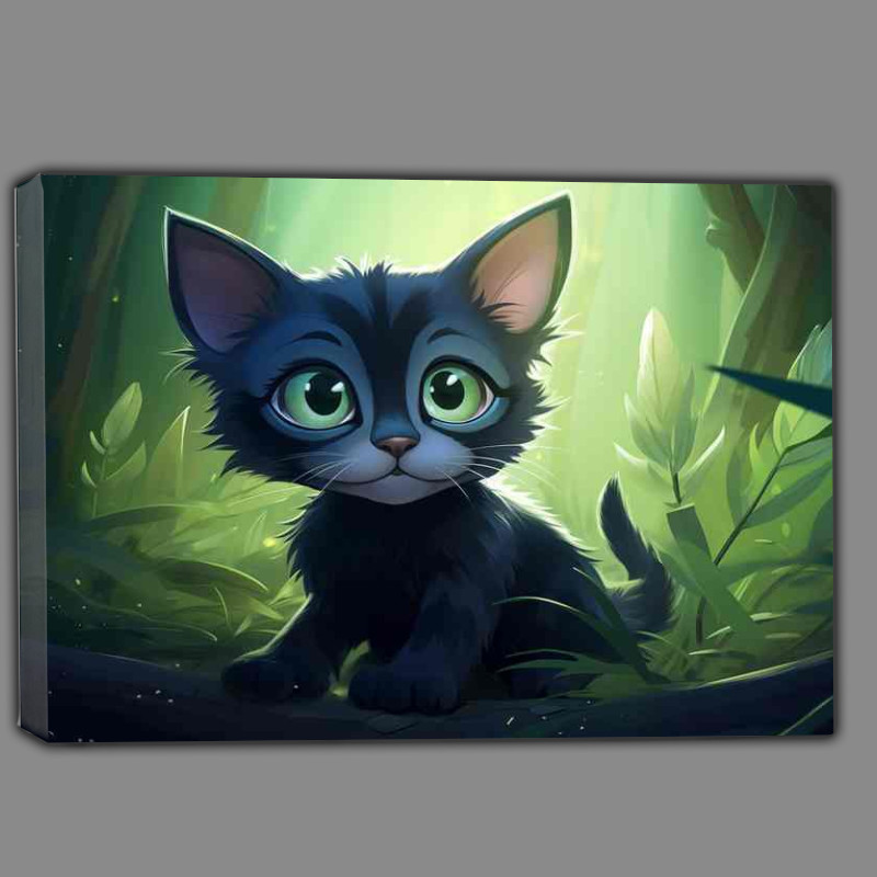 Buy Canvas : (Cartoon Kittens Captivating Hearts)