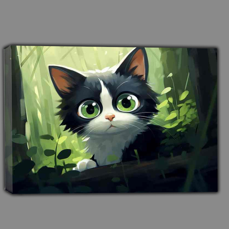 Buy Canvas : (Golden Gaze The Feline Beauty)