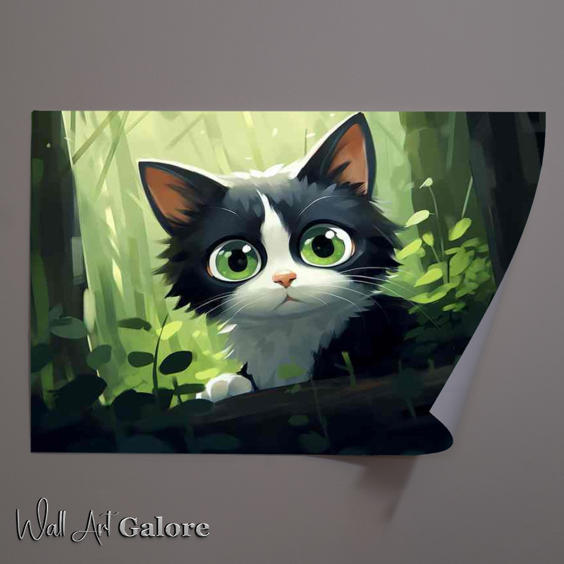 Buy Unframed Poster : (Golden Gaze The Feline Beauty)