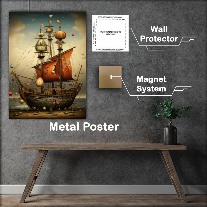 Buy Metal Poster : (A naughtical fantasy resting in Time)