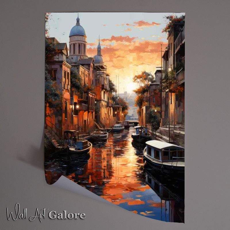 Buy Unframed Poster : (Boats Daydream waiting for Adventure)
