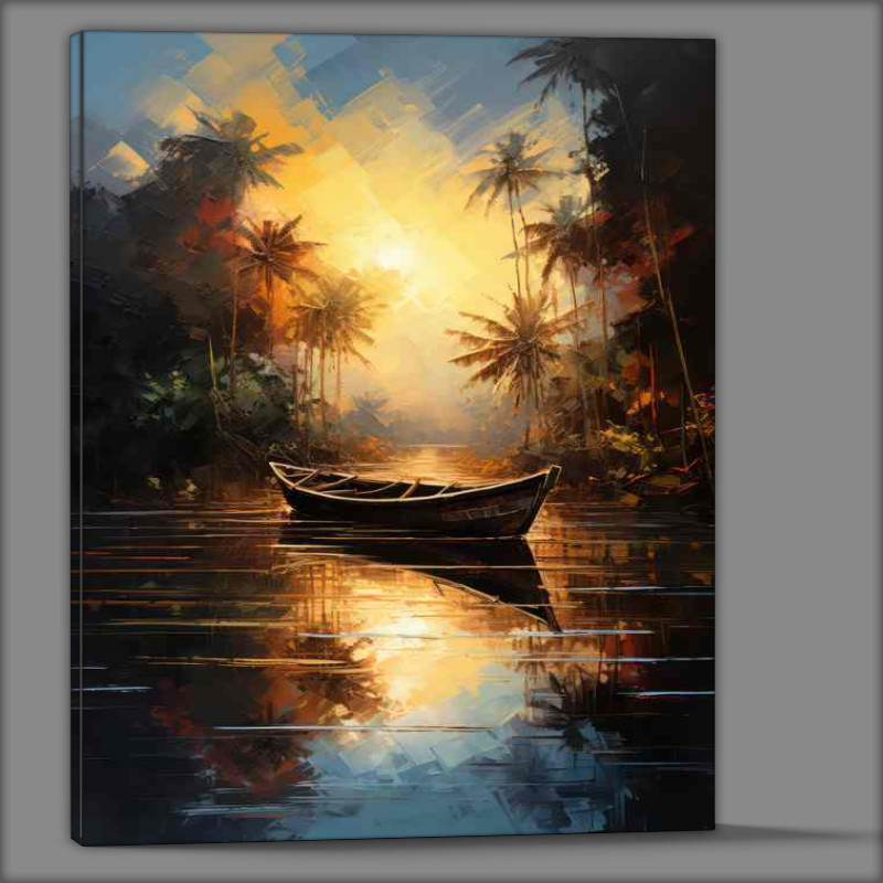 Buy Canvas : (Boats Solitude Waters Lull)
