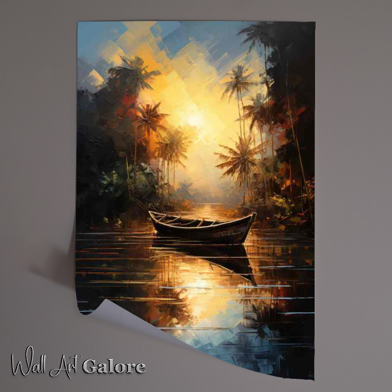 Buy Unframed Poster : (Boats Solitude Waters Lull)
