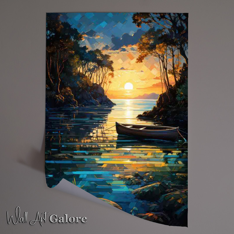 Buy Unframed Poster : (Boats Solitude Whispering Waters Gentle Lull)
