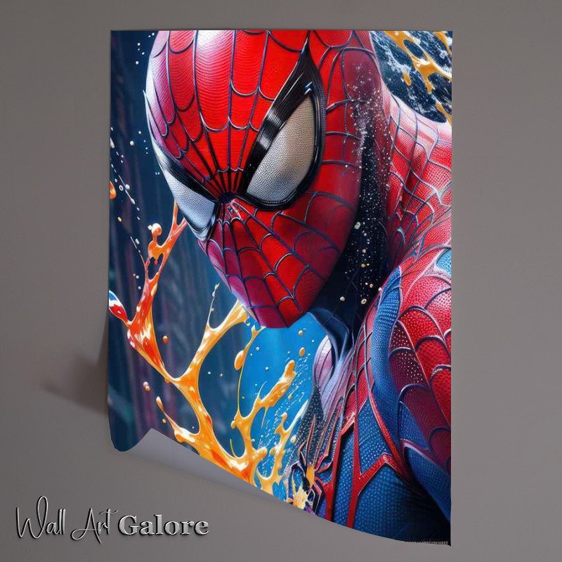 Buy Unframed Poster : (Splash art spider man)
