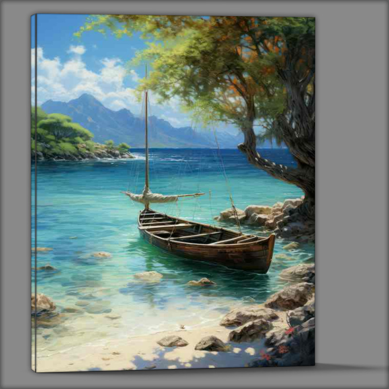 Buy Canvas : (Lullaby Small Boats Gentle Repose)