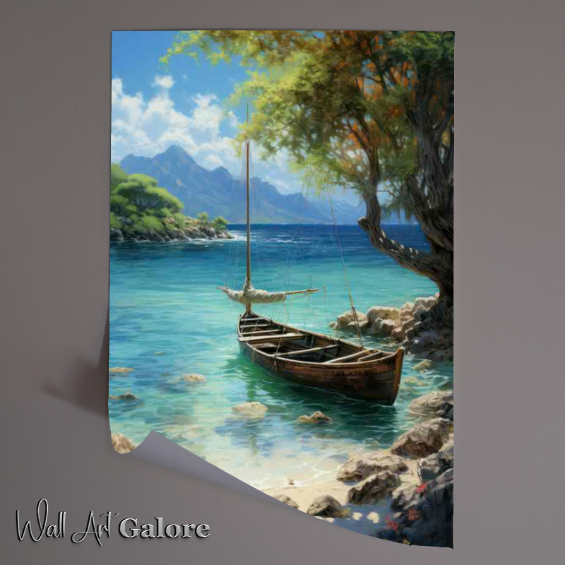 Buy Unframed Poster : (Lullaby Small Boats Gentle Repose)
