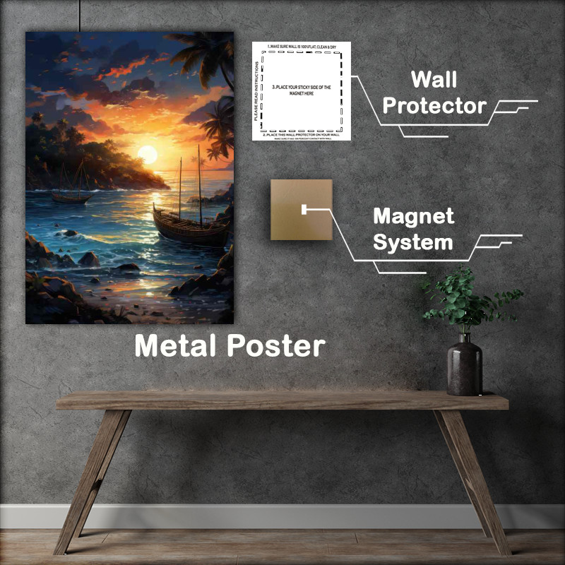Buy Metal Poster : (Night Whispers as The Moon Dances)