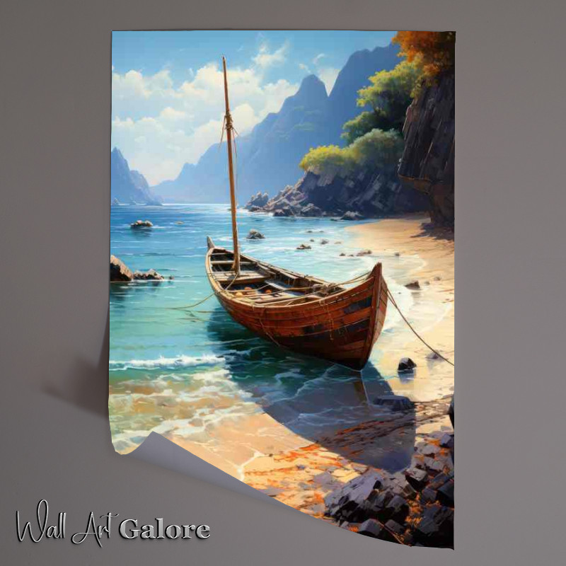 Buy Unframed Poster : (Small Boats Dream Serene Waters Edge)