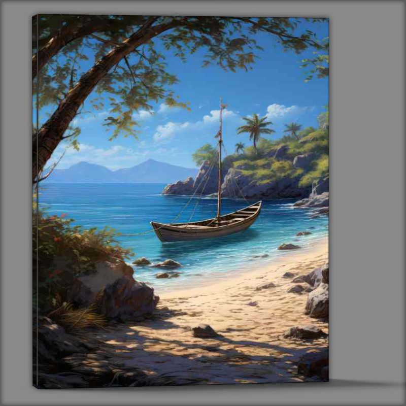 Buy Canvas : (Small Boats Dream Water)
