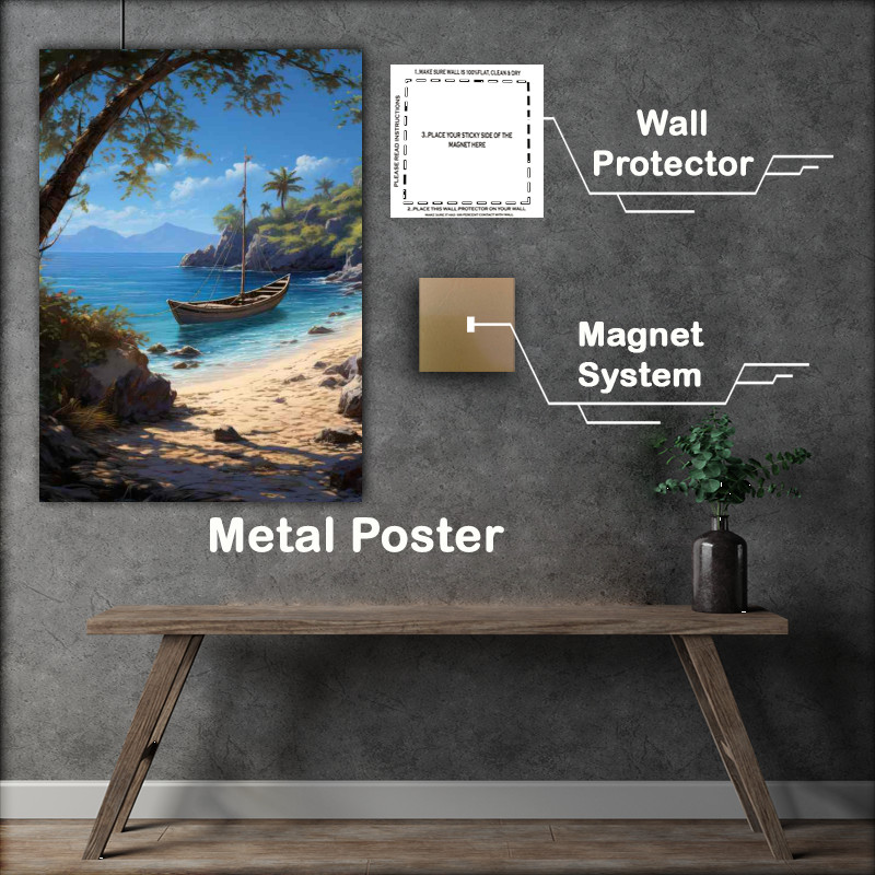 Buy Metal Poster : (Small Boats Dream Water)