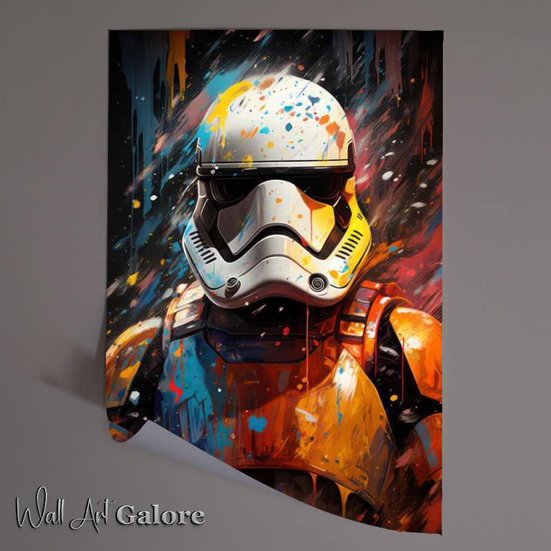 Buy Unframed Poster : (Storm trooper painting splash art style)