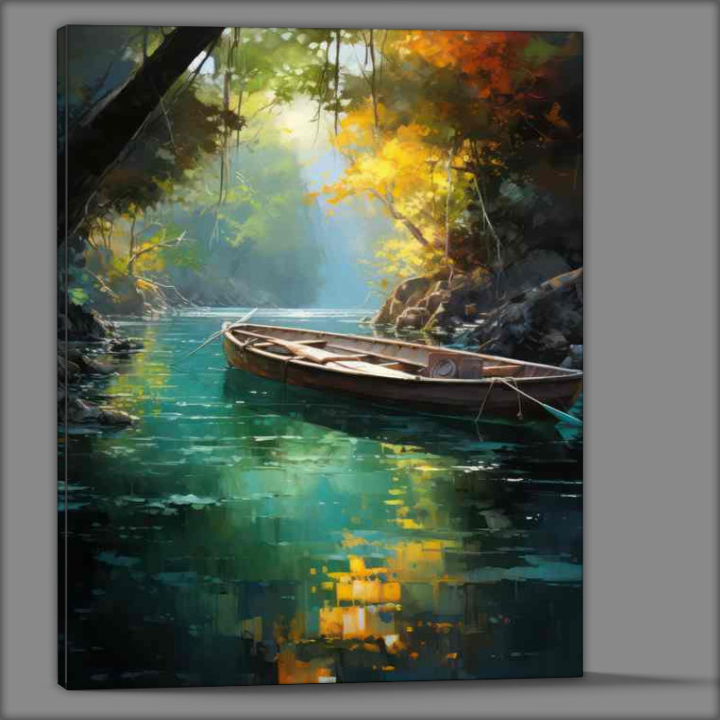 Buy Canvas : (Water Lullaby Small Boats)