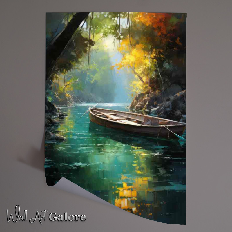 Buy Unframed Poster : (Water Lullaby Small Boats)