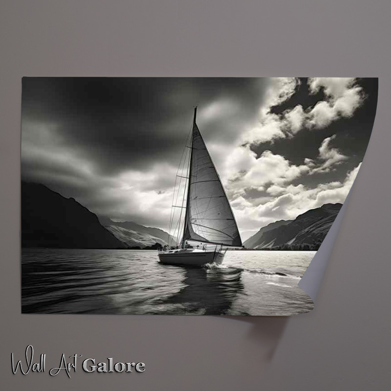 Buy Unframed Poster : (Gentle Waves Sing To Yachts Sails)