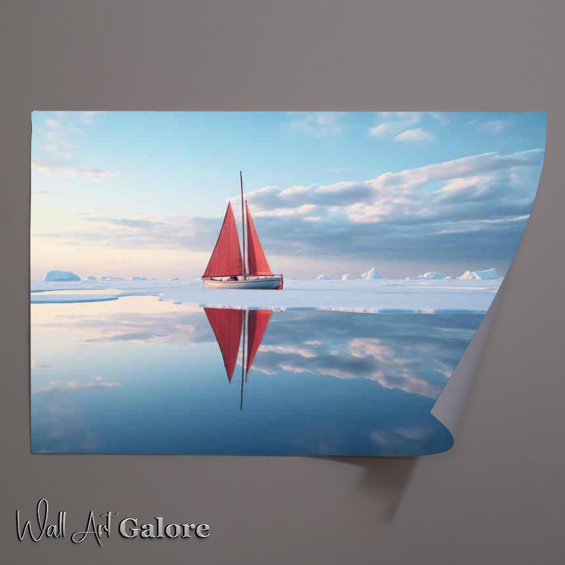 Buy Unframed Poster : (Glorious Yacht Journey Beyond Horizon)