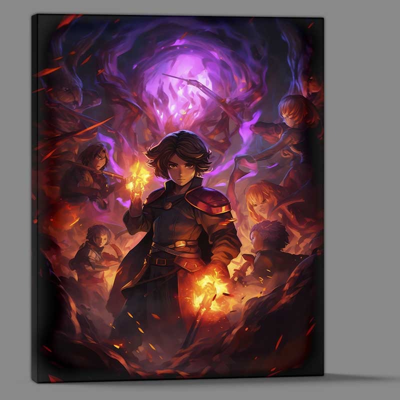 Buy Canvas : (Anime wizzard Some colorful characters)