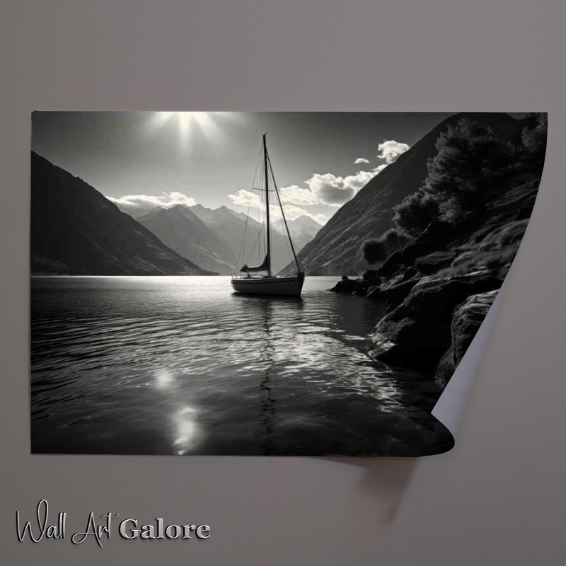 Buy Unframed Poster : (Graceful Yacht Voyage On Whispering Waves)