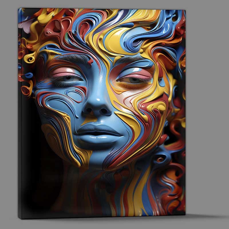 Buy Canvas : (Psychedelic s painted face)