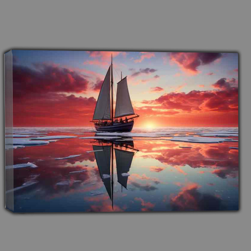 Buy Canvas : (Oceans Dreamy Lullaby Sailboats Dance)