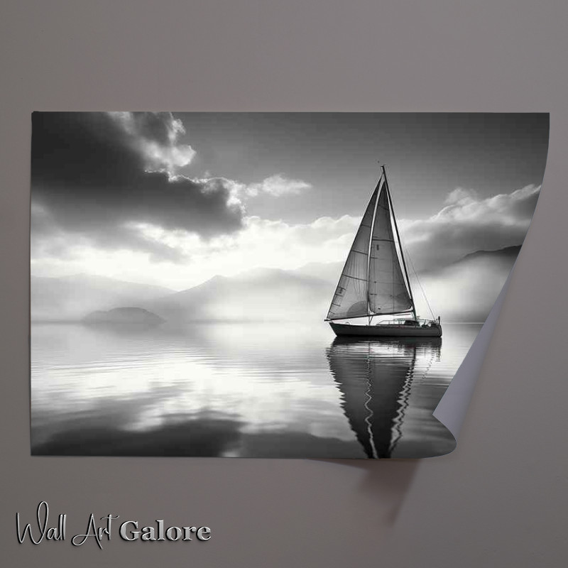 Buy Unframed Poster : (Sailing Bliss Yachts Embrace With Ocean)