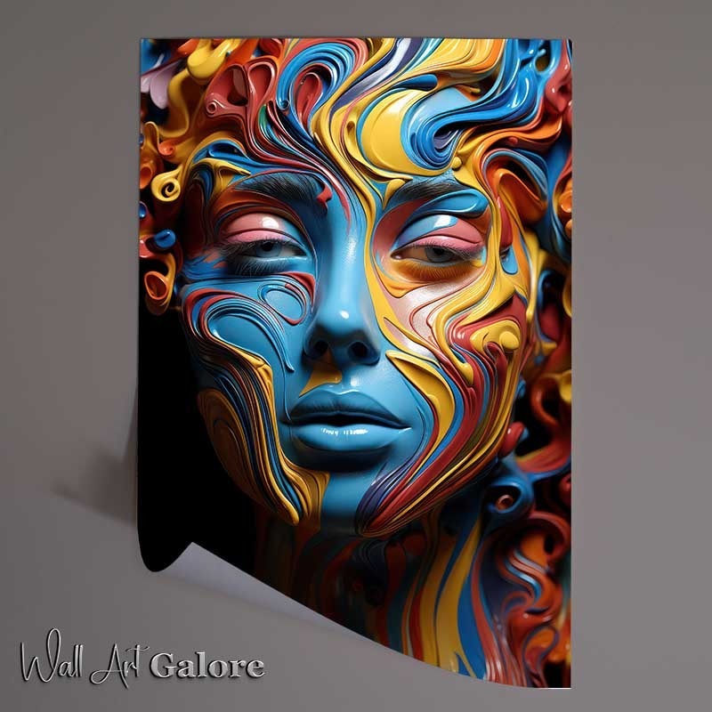 Buy Unframed Poster : (Psychedelic s painted face)