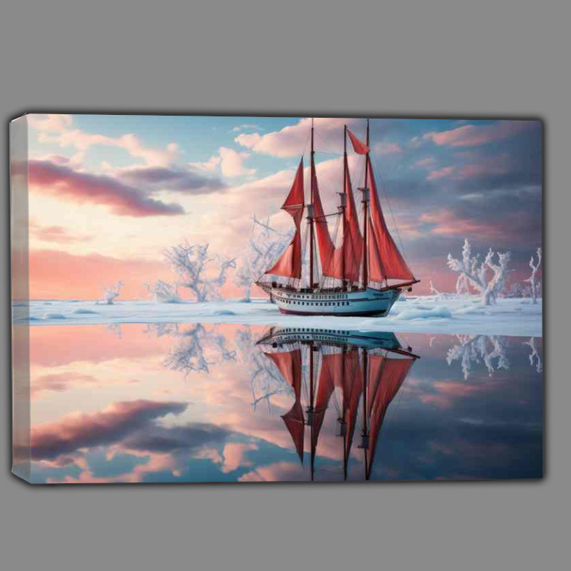 Buy Canvas : (Seascape Serenity Yachts Delicate Drift)