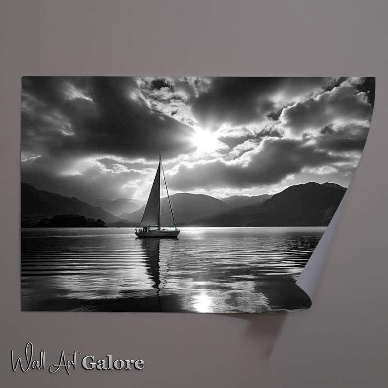 Buy Unframed Poster : (Yachts Serene Reflection On Calm Waters)