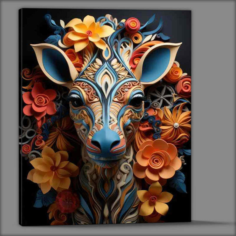 Buy Canvas : (A Fusion of Natures Beauty Donna The Deer)