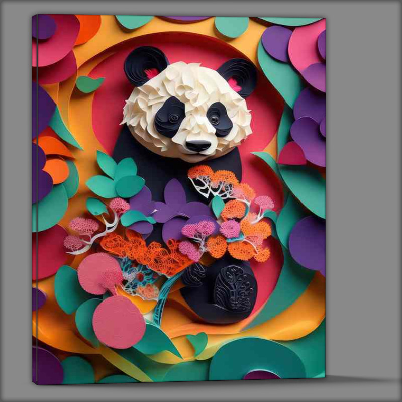 Buy Canvas : (Artistic Explorations Pete The Panda Animals and Blooms)