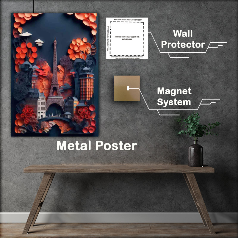 Buy Metal Poster : (Discovering the Charms of Paris and Beyond)
