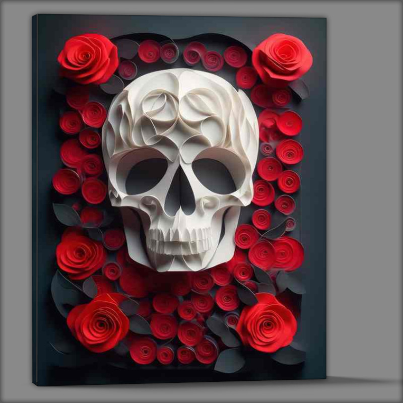 Buy Canvas : (Ephemeral Elegance Of The White Skull)
