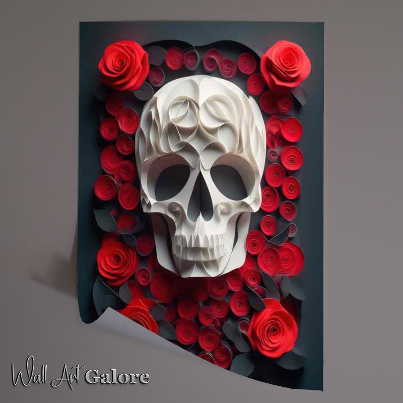Buy Unframed Poster : (Ephemeral Elegance Of The White Skull)