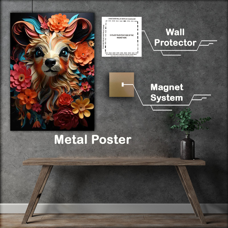 Buy Metal Poster : (Exploring the Habitat of the Exquisite Deer)