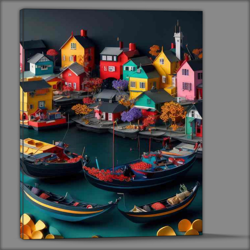 Buy Canvas : (Gondola Adventures through the Floating City)