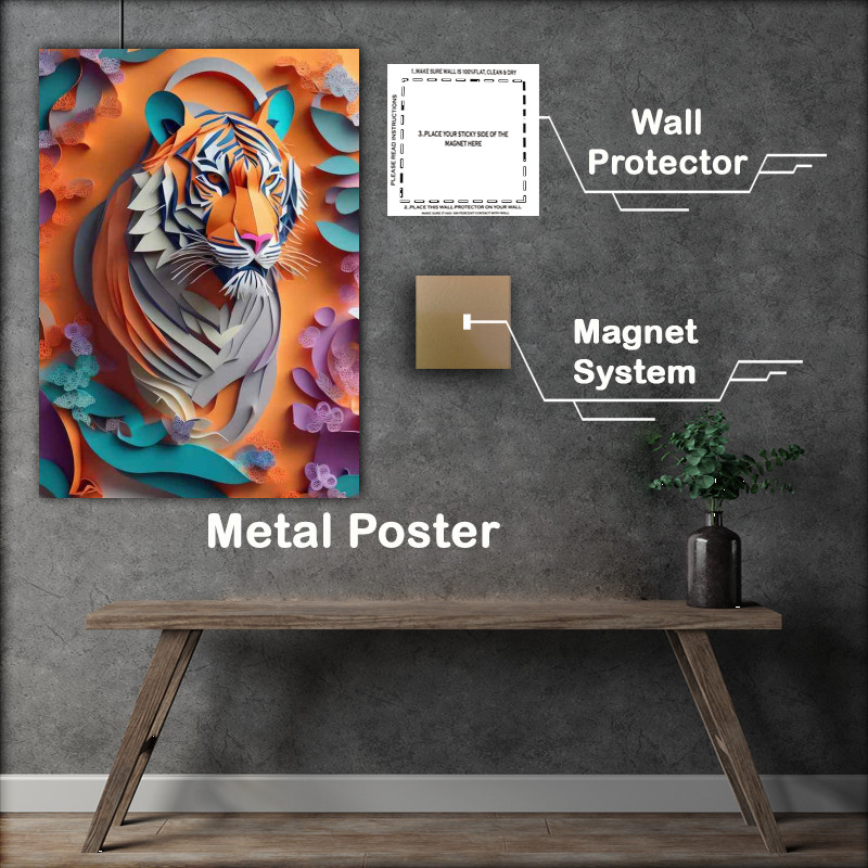 Buy Metal Poster : (Magical Visions Of Terry The Tiger)