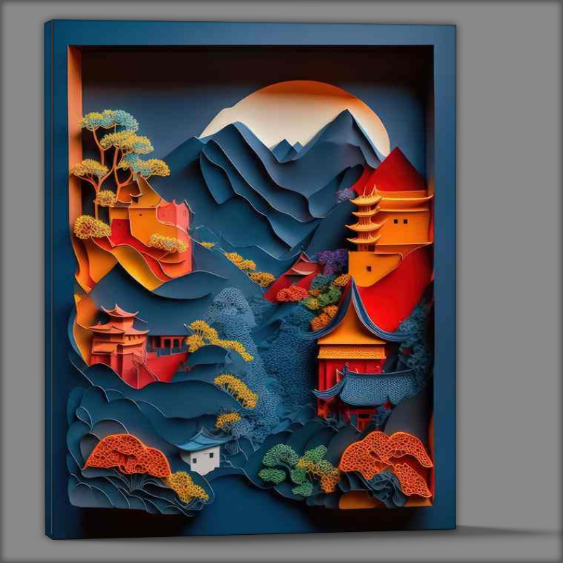Buy Canvas : (Mountain High Little Villages)