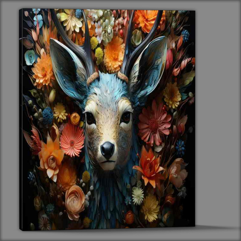 Buy Canvas : (Natures Muse Artistic Expressions of Flora and Wildlife Deer)