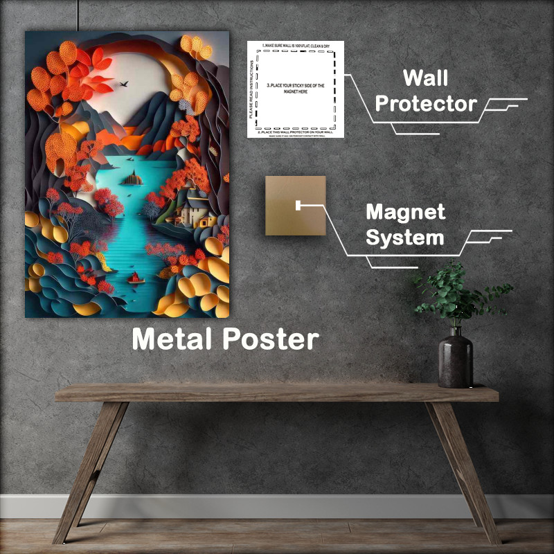 Buy Metal Poster : (Riverfront Retreats Homes Are Made)